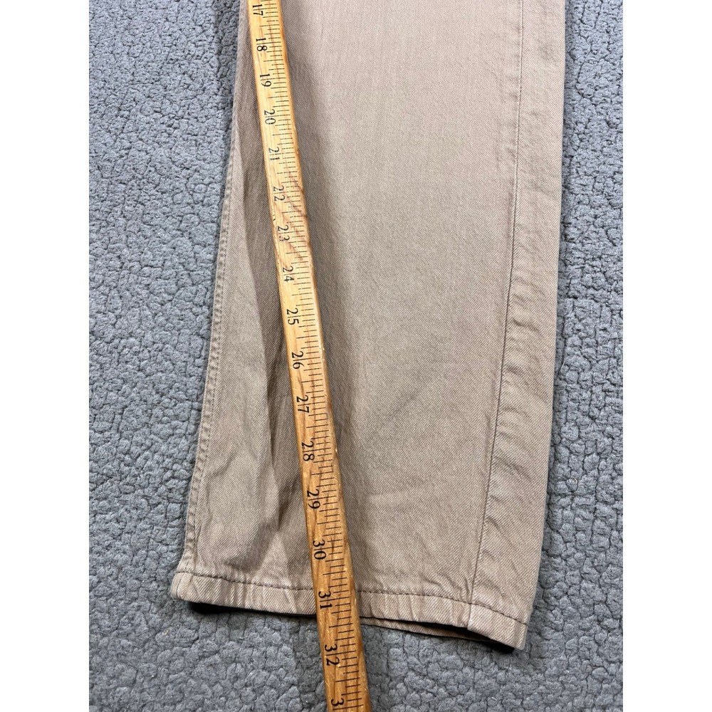 Levi Strauss 505 Khaki Tan Straight Leg Jeans Mens W34 L32 Cotton Blend - Picture 12 of 14